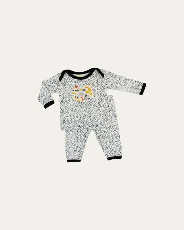 Boy's Paw Time Two-Piece Pajama Set, Size Newborn-